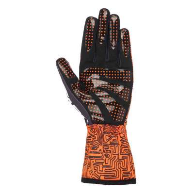 Alpinestars karting gloves V2 Vertical orange / black