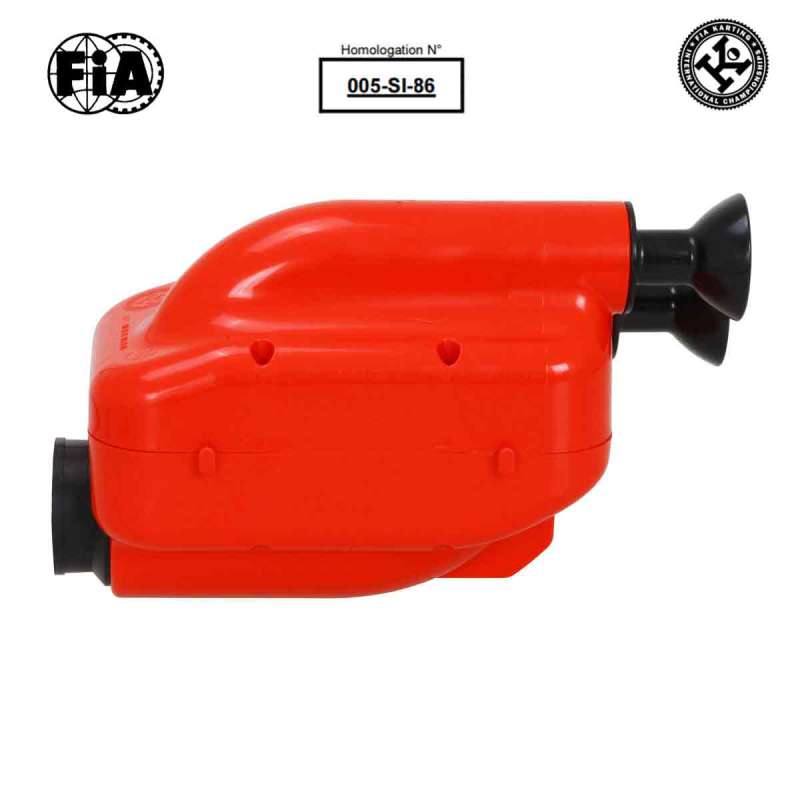 Intake silencer NOX2 (new homologation) in red with bl