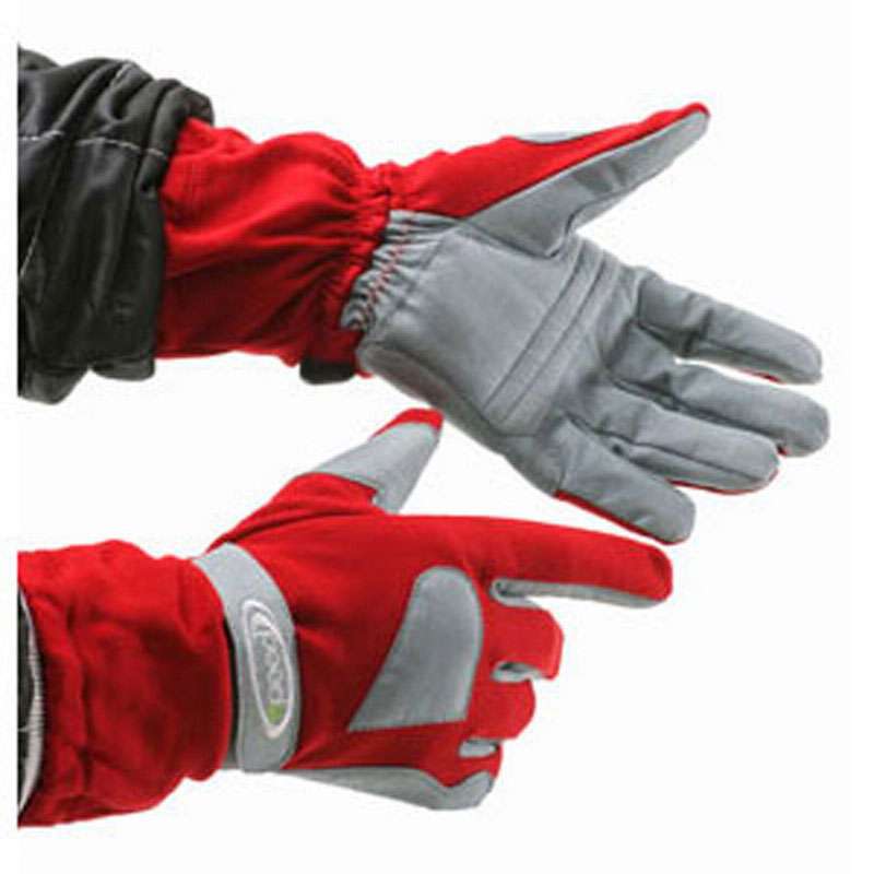 Karting gloves, red