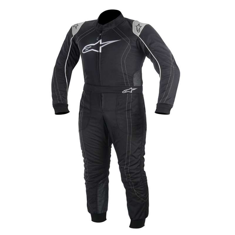 Alpinestars Kart Overall MX9, schwarz/silber Auslaufmodell 