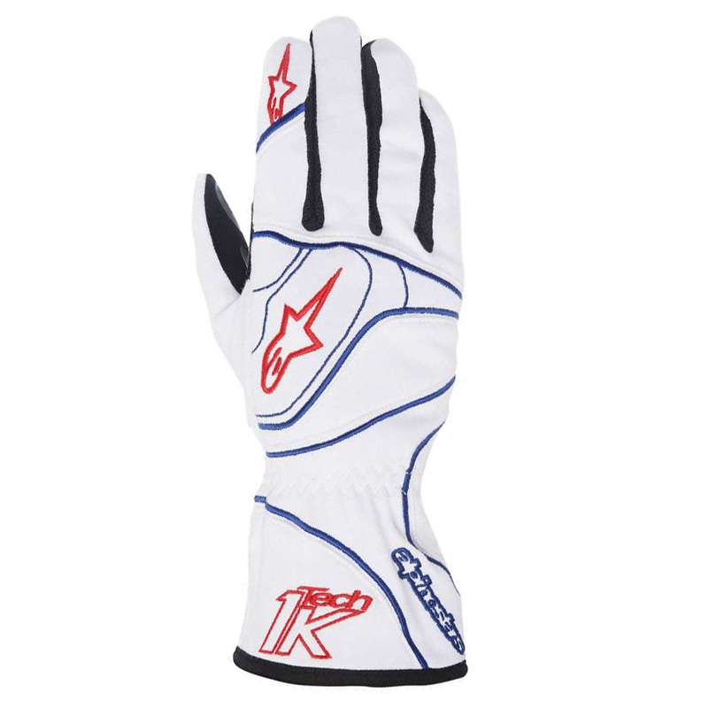 Alpinestars Handschuhe Tech1-K, silber /blau 