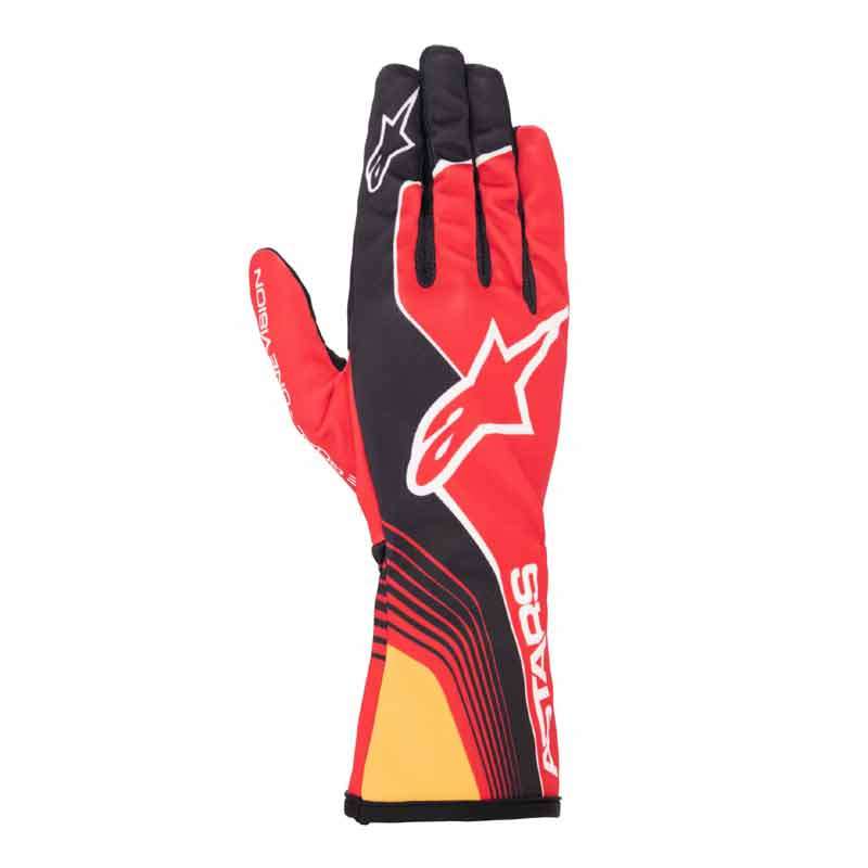 Alpinestars karting gloves V2 Future red / black / orange