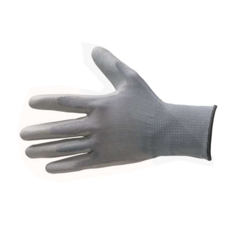 Mechanic glove with silicone coated palm