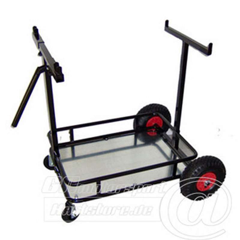 Cart cart folding, plastic coated black.