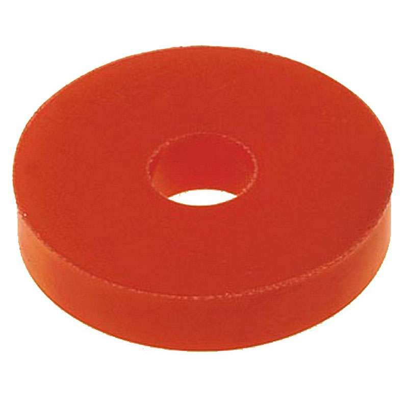 Rubber Washer D.20mm, Hole 6mm, h.4mm, Silver Colour