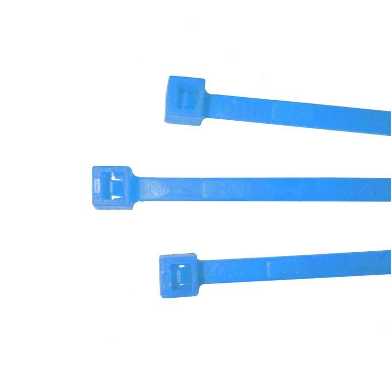Cable ties, neon blue, 100 pieces