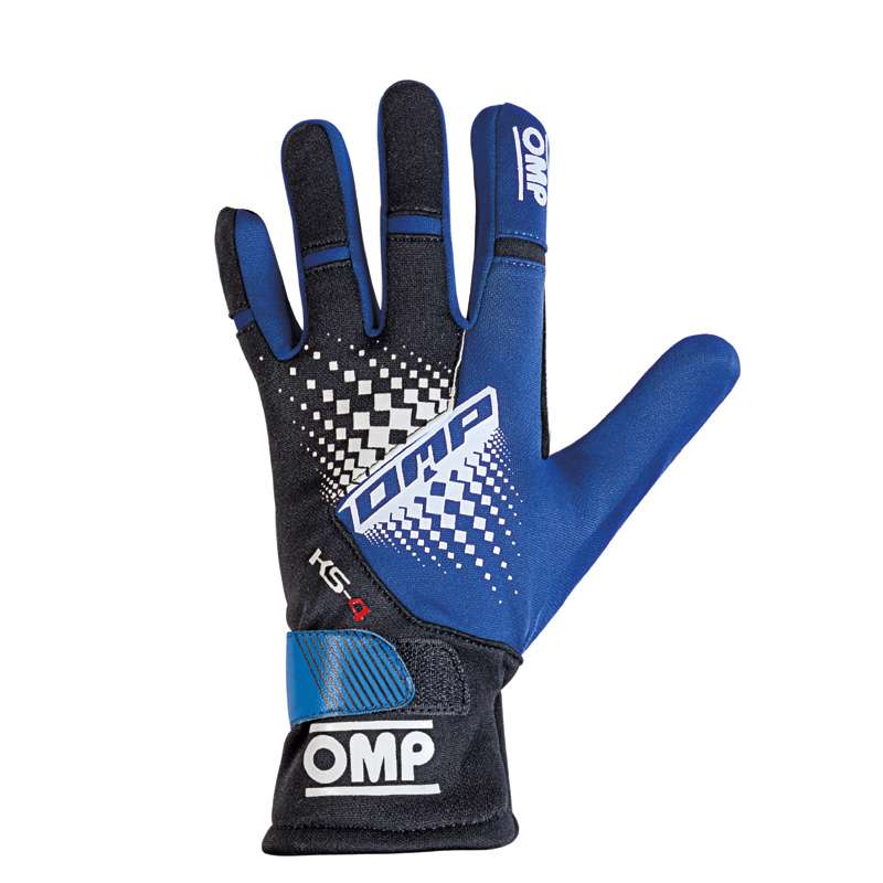 OMP karting gloves KS-4 blue/black.