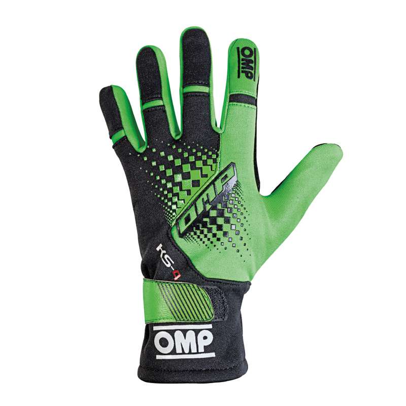 OMP karting gloves KS-4 green/black
