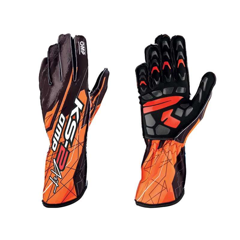 OMP karting gloves KS-2 ART, black/orange