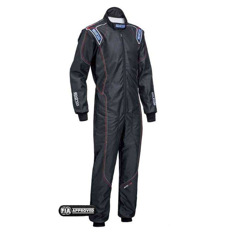 Sparco Kartoverall KS-3, schwarz/rot  Gr