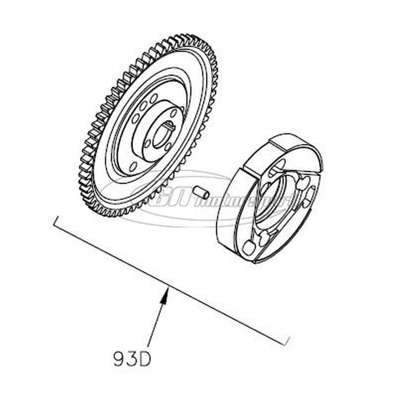 Kupplung mit Zahnkranz Mini Rok-M3 Bild N