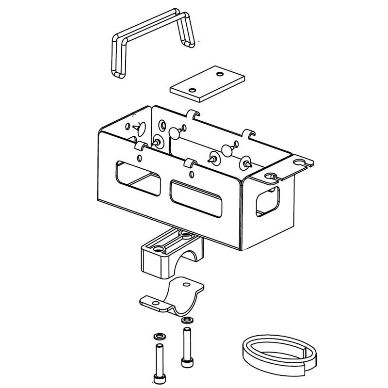 Batteriekasten Gp-Rok mit Halterungen /Bi