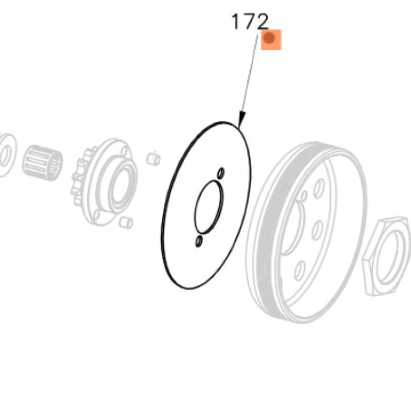 Clutch housing plate 73X28